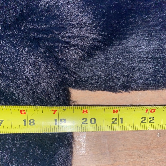 Allie Rose Long sleeve fuzzy black crop button cardigan - Picture 8 of 9